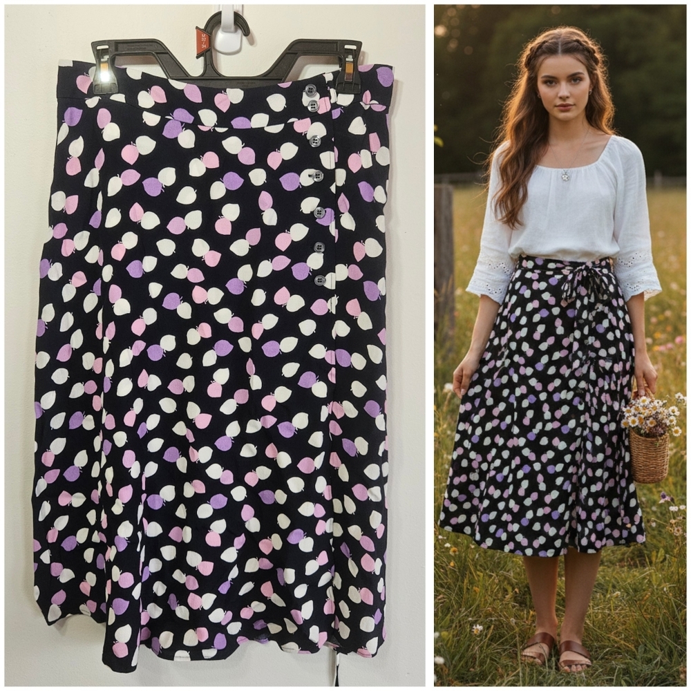 NWT Talbots Petite Tie-Waist Skirt - Size 8P